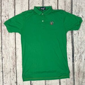 VTG Pacific Journey Hawaii Travel Tourism 1980s Green Polo Summer Beach Shirt